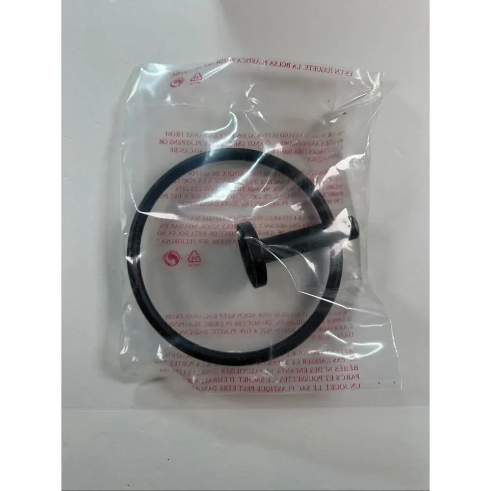 West Elm Modern Overhang Bathroom Hardware Towel Ring Matte Black NIB
